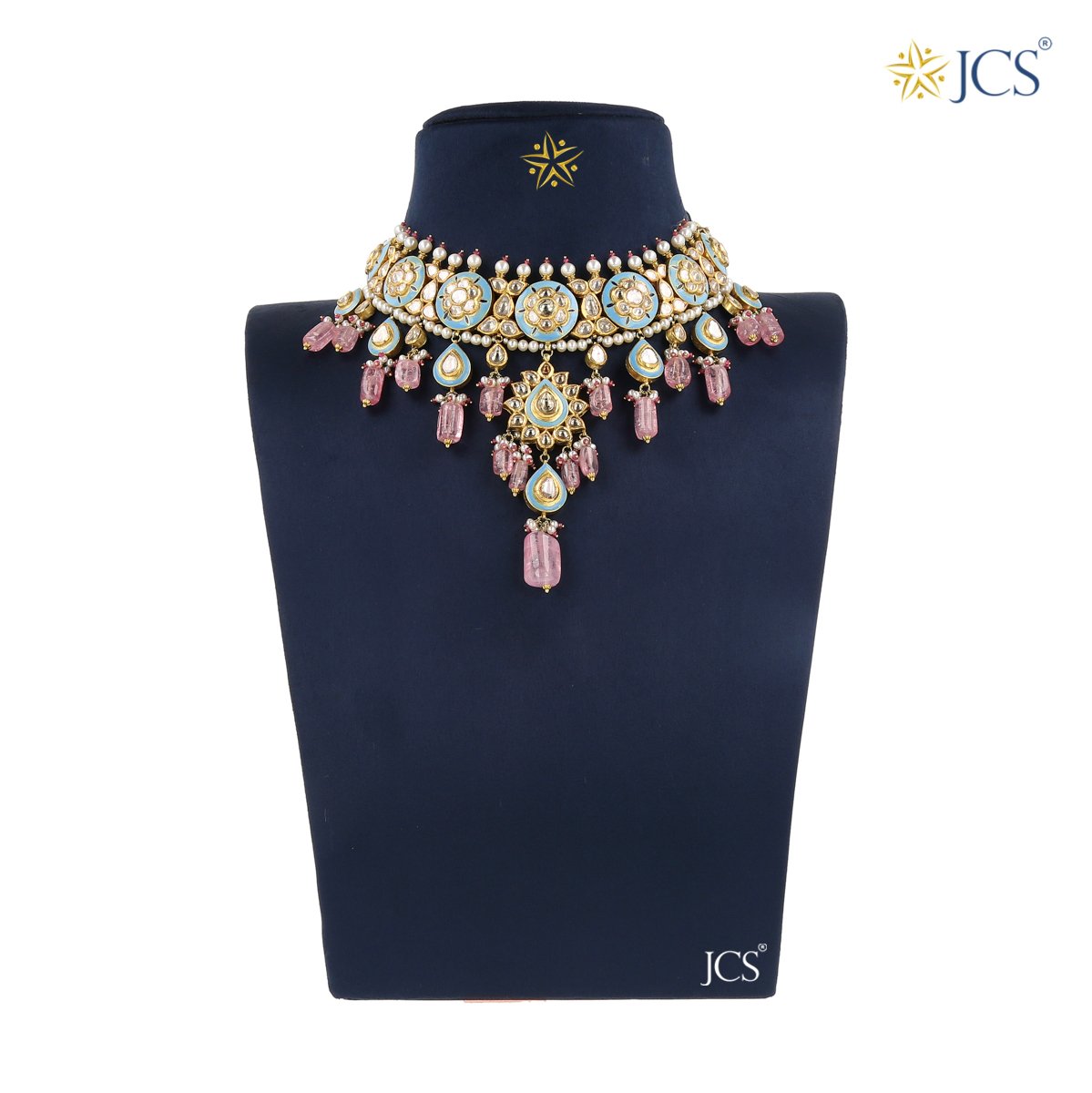 Hemal Jadau Necklace Set_JCJAD7066