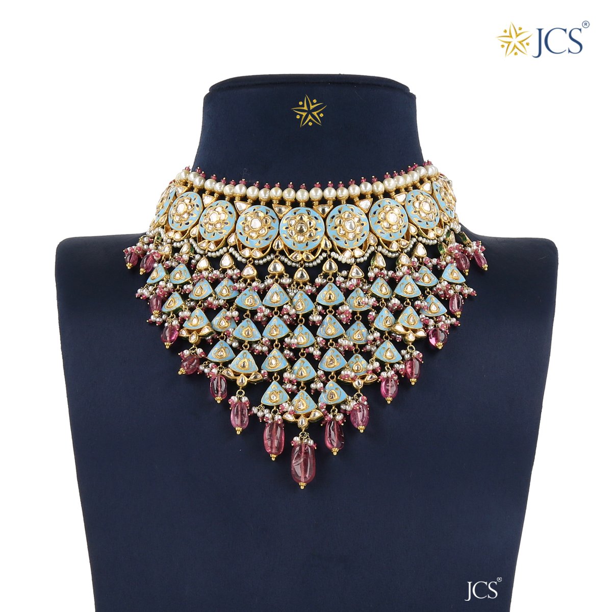Ishika Jadau Necklace Set_JCJAD7067