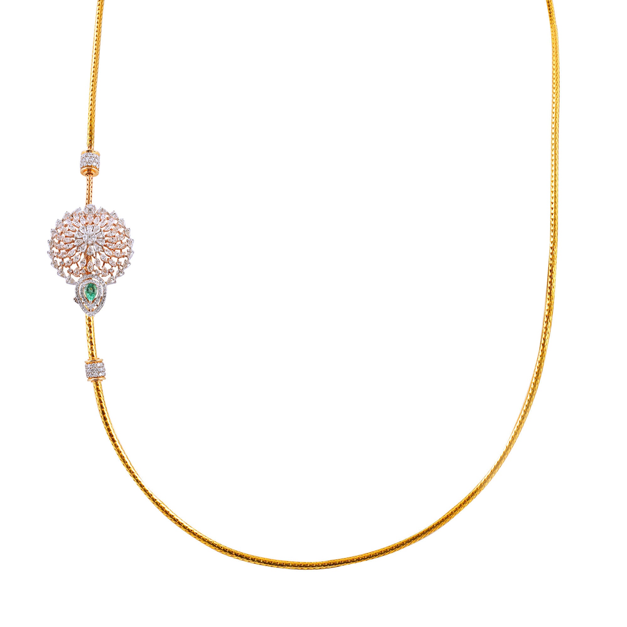 Thali chain with diamond mugappu Clearance