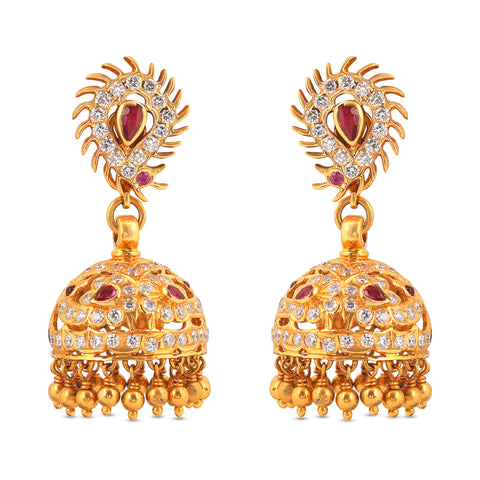 Rutva Diamond Jhumka_JCDJER2008