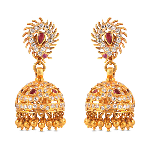 Rutva Diamond Jhumka_JCDJER2008