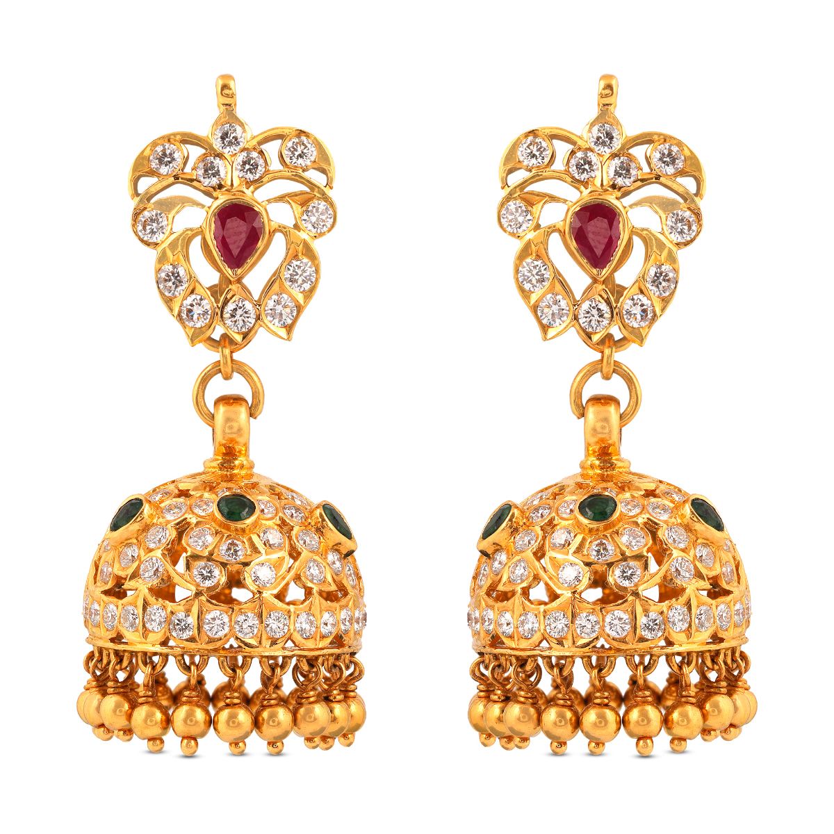 Aria Diamond Jhumka _JCDJER2010