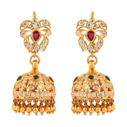 Aria Diamond Jhumka _JCDJER2010