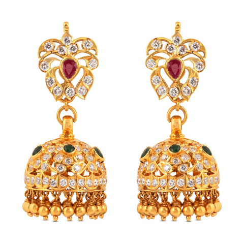 Aria Diamond Jhumka _JCDJER2010