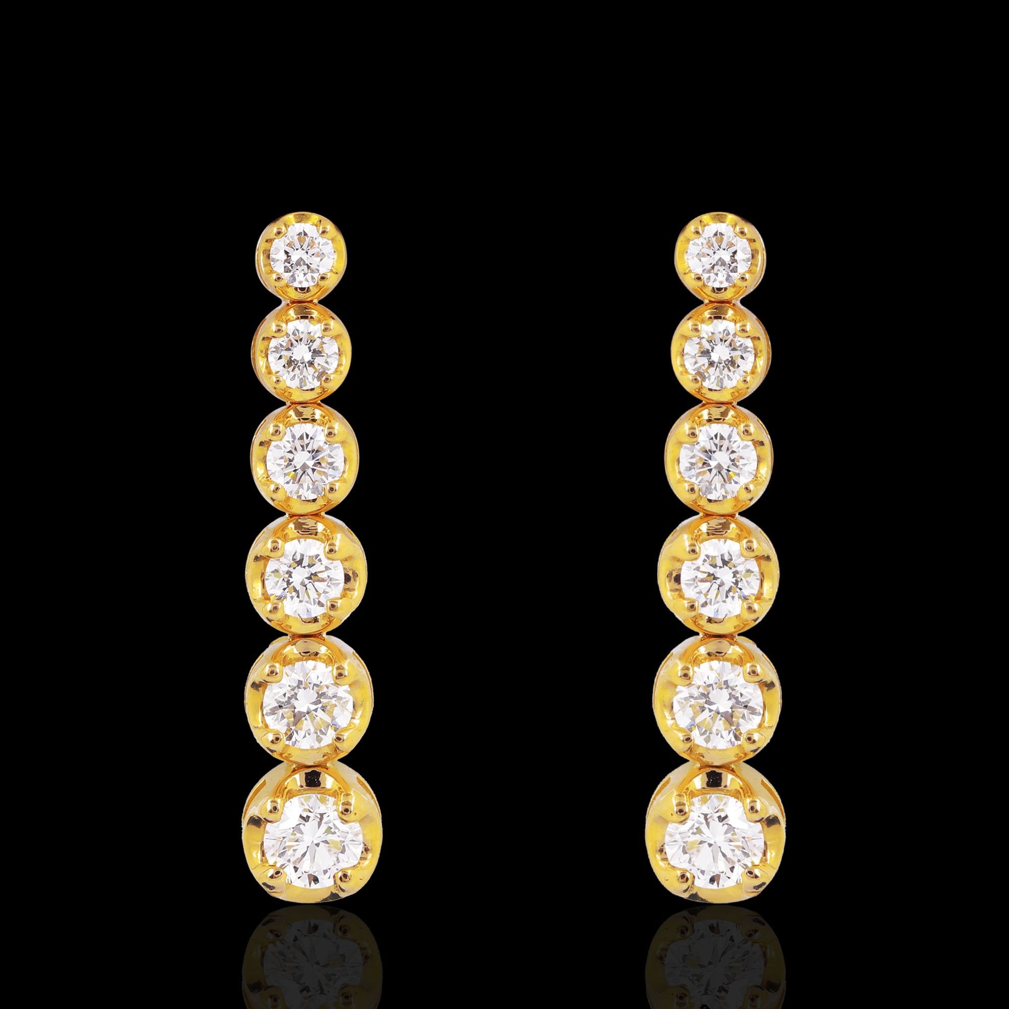 Grandeur Drop Diamond Earring_JCDJER2024