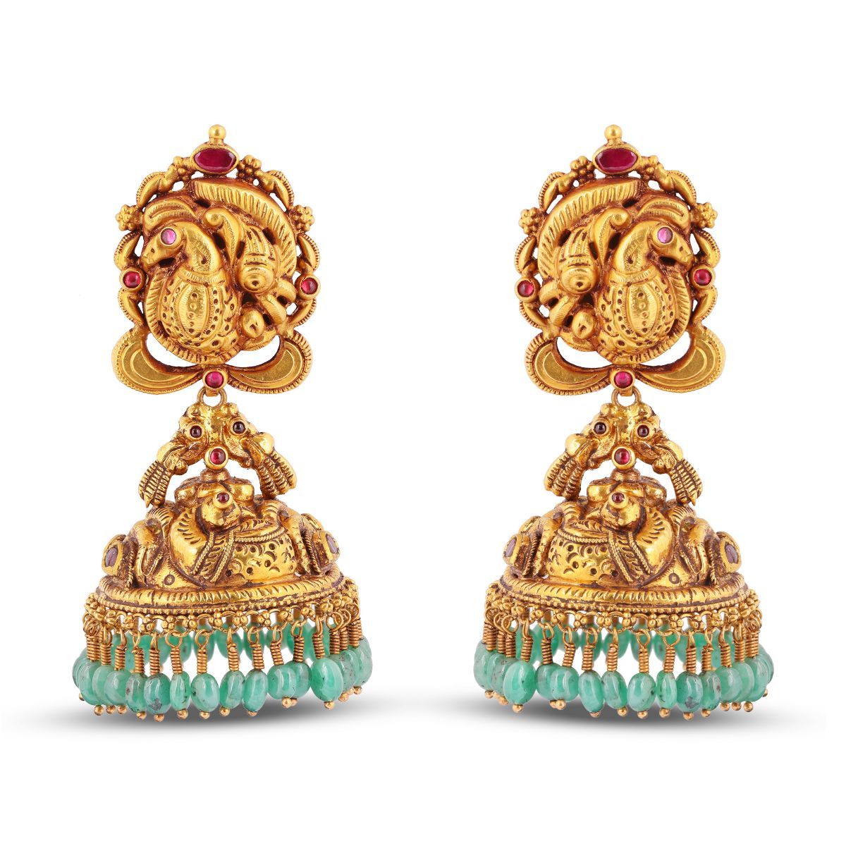 Rifana Gold Jhumka _JCGJER3010