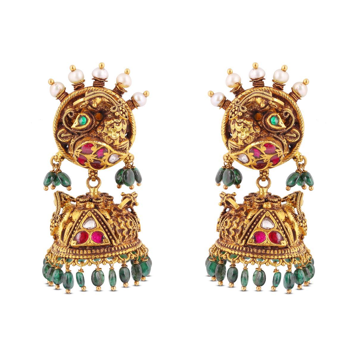 Sajini Gold Jhumka _JCGJER3013