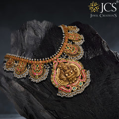 Traditional Goddess Lakshmi Necklace _JCGJNC5001