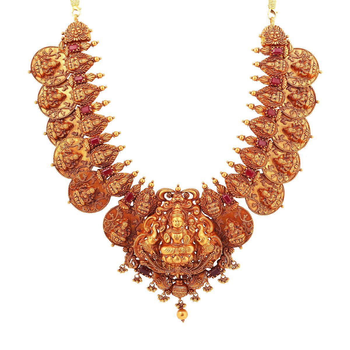 Goddess Lakshmi Temple Jewellery _JCGJNC5009