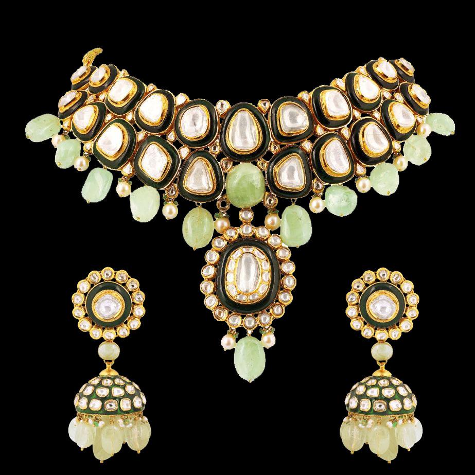 Rani Jadau Necklace Set_JCJAD7008