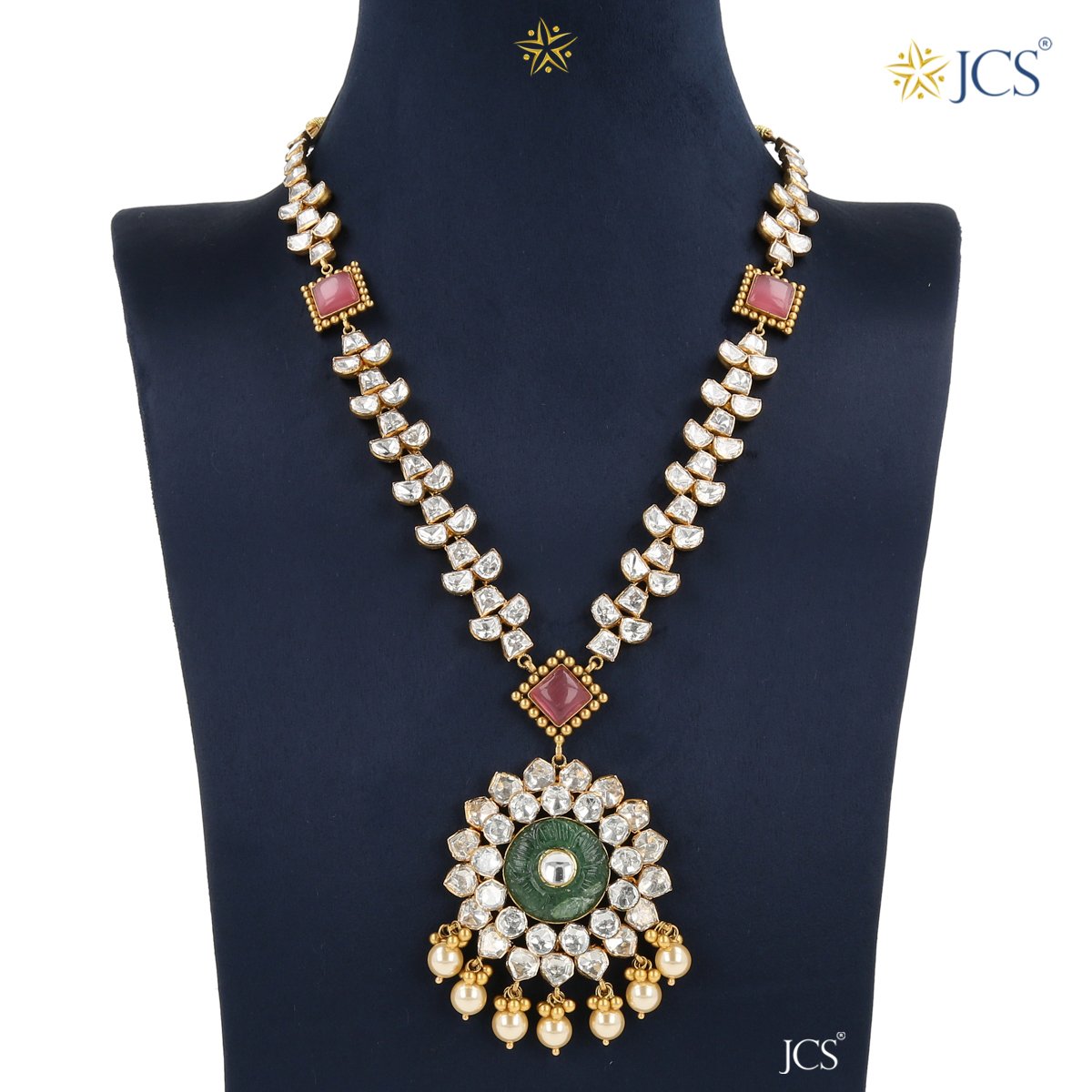 Aatmika Jadau Necklace Set_JCJAD7011