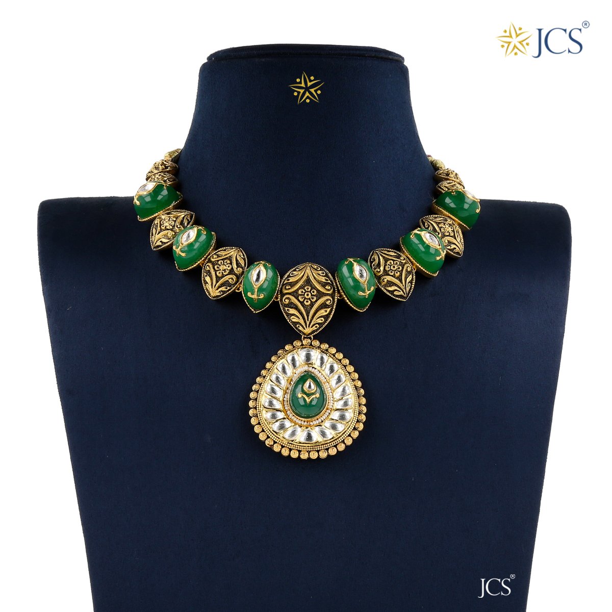 Mridhul Jadau Necklace Set_JCJAD7025