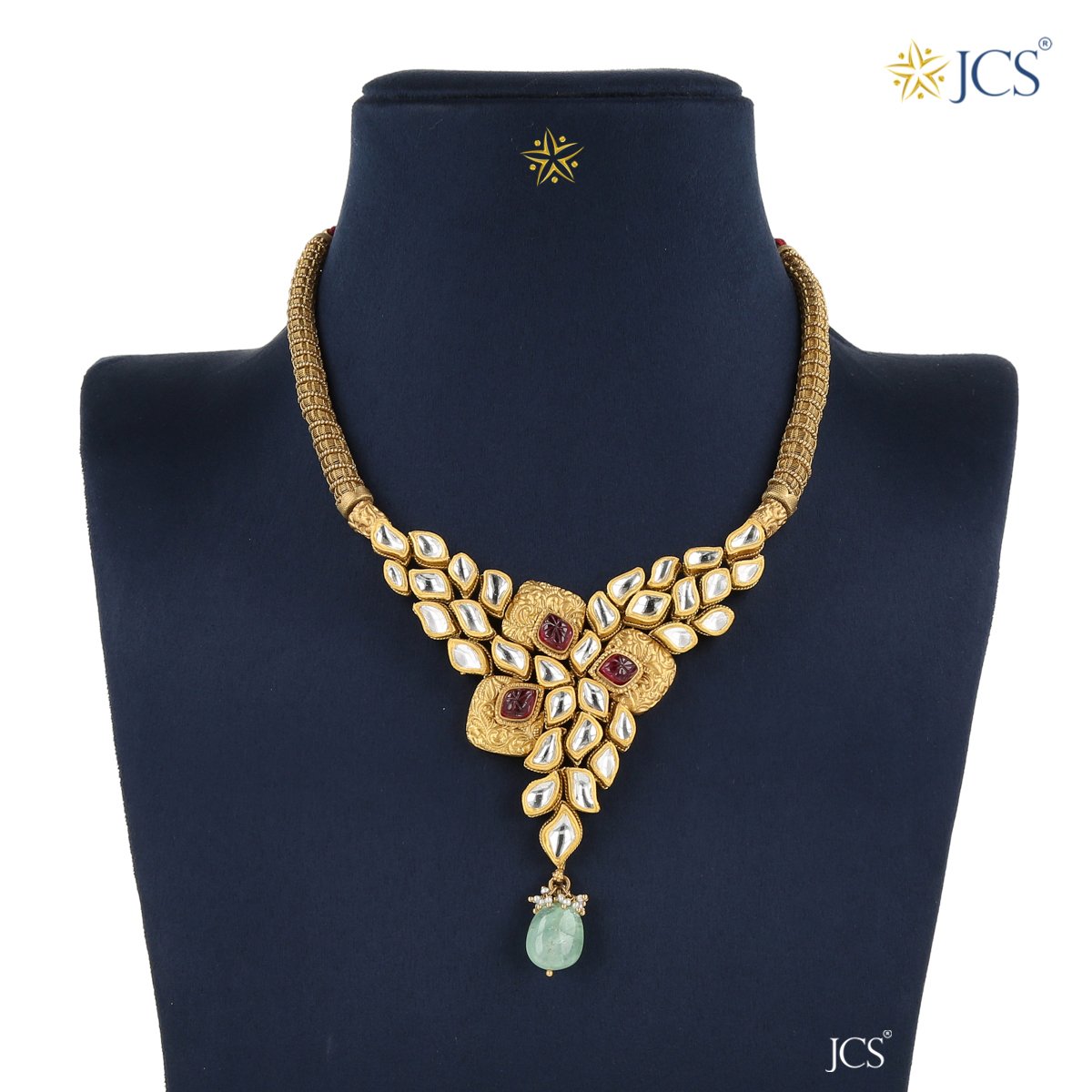 Jadau best sale necklace price