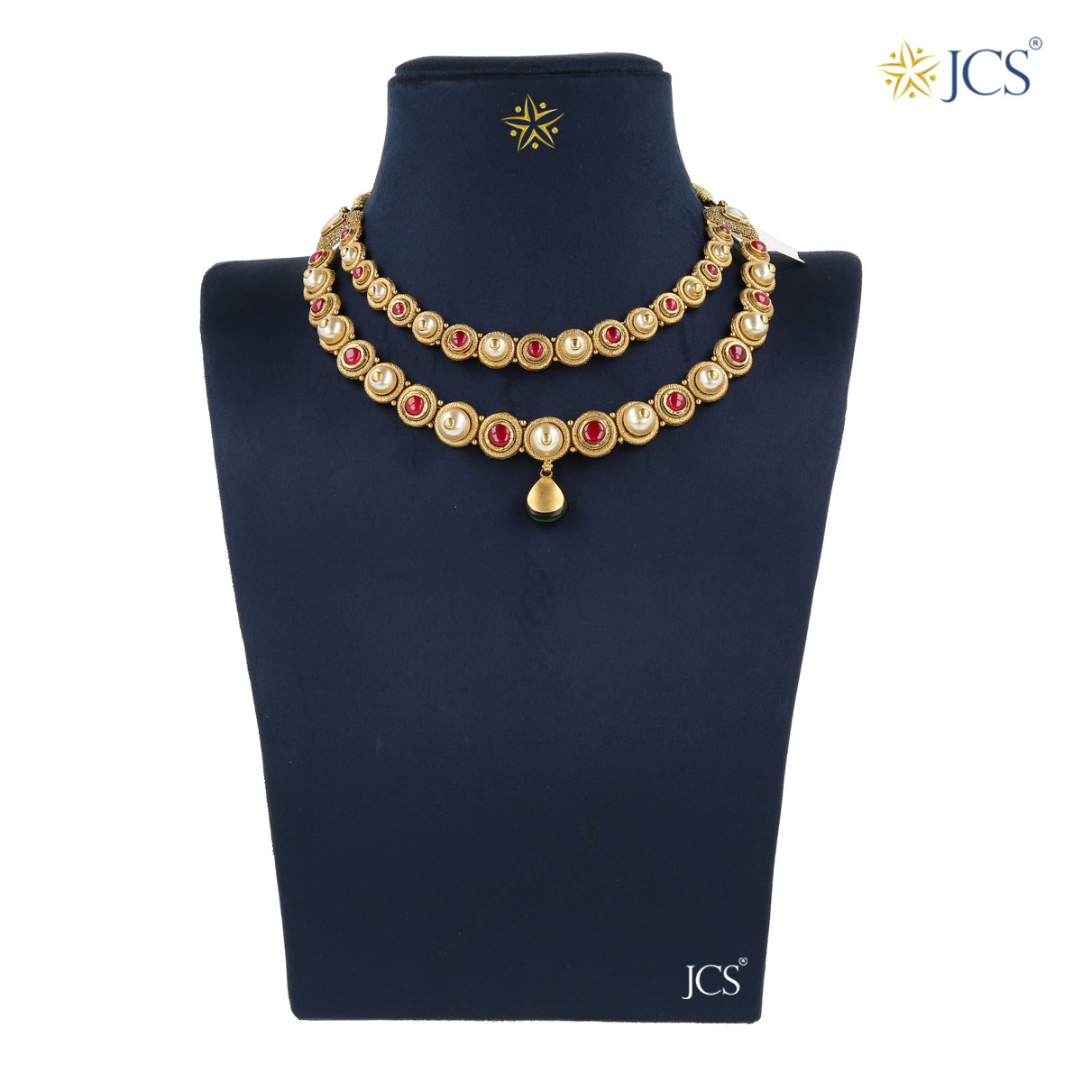 Eshana Jadau Necklace Set_JCJAD7030