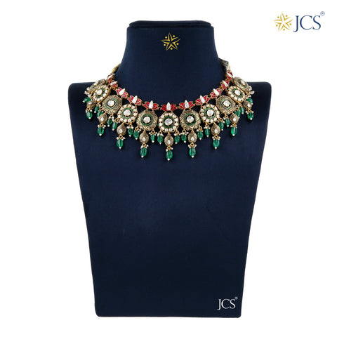 Dhrithi Jadau Necklace Set_JCJAD7031