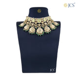 Prisha Jadau Necklace Set_JCJAD7057 - Yellow Gold / 18kt / 204.33