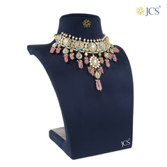 Hemal Jadau Necklace Set_JCJAD7066