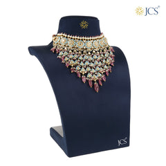 Ishika Jadau Necklace Set_JCJAD7067