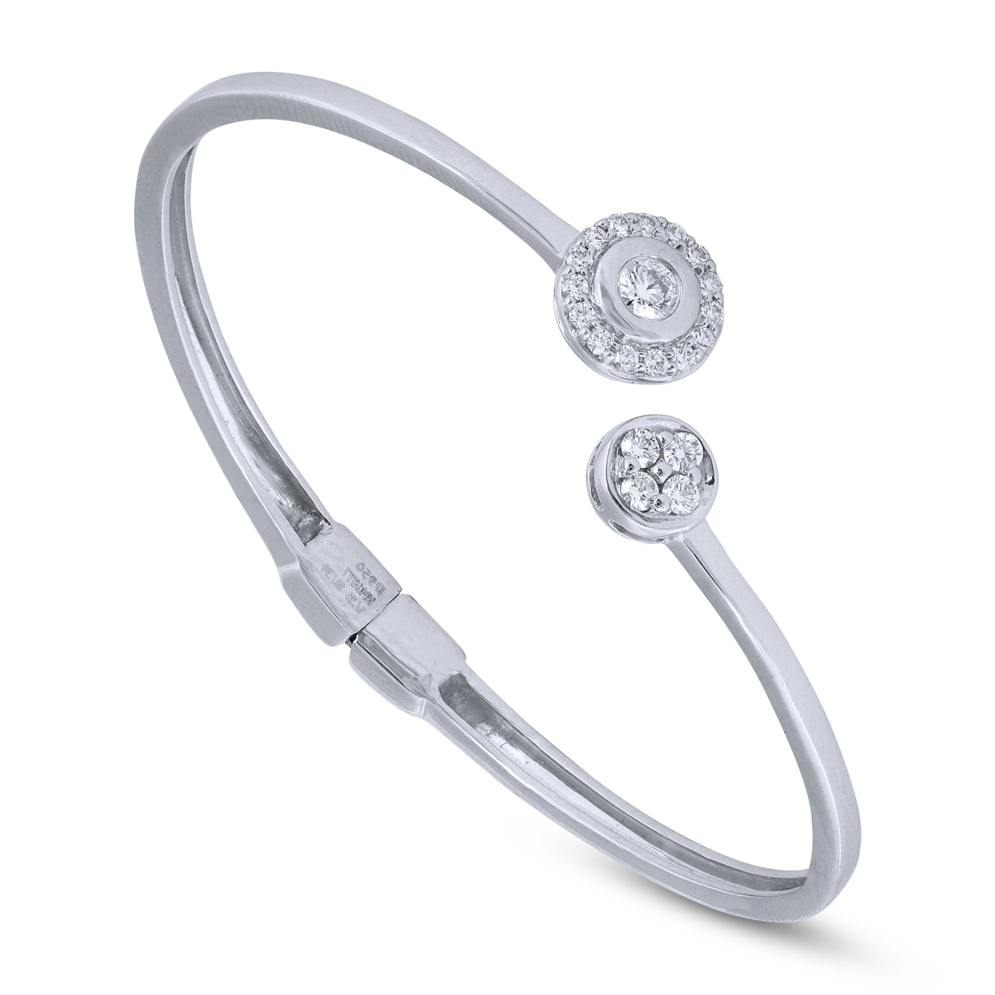 Retro Inspired Round Cut White Diamonds 10.21 Carat Link Platinum Brac –  MaxJewelryInc
