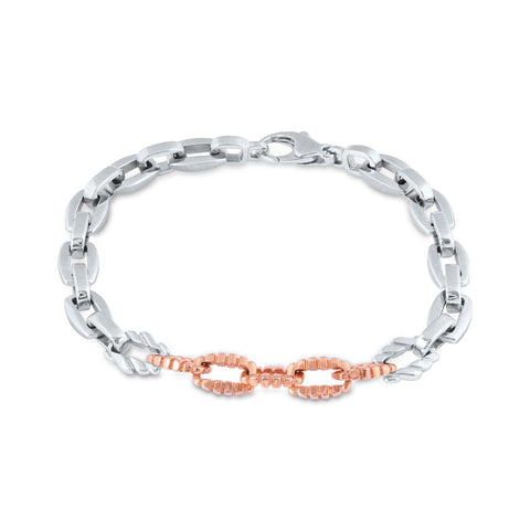 Two Tone Platinum Bracelet _JCPTBB4011