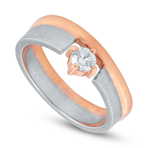 Two Tone Platinum Ring _JCPTRN1003