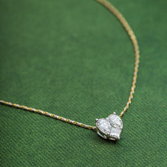 Heart Shaped Diamond Pendant_JDP3057