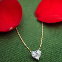 Heart Shaped Diamond Pendant_JDP3057