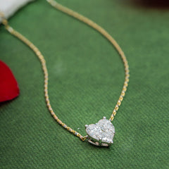 Heart Shaped Diamond Pendant_JDP3057