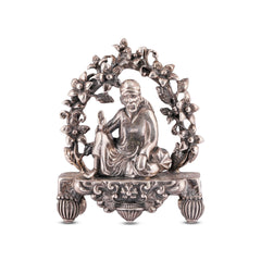 Silver Sai Baba statue