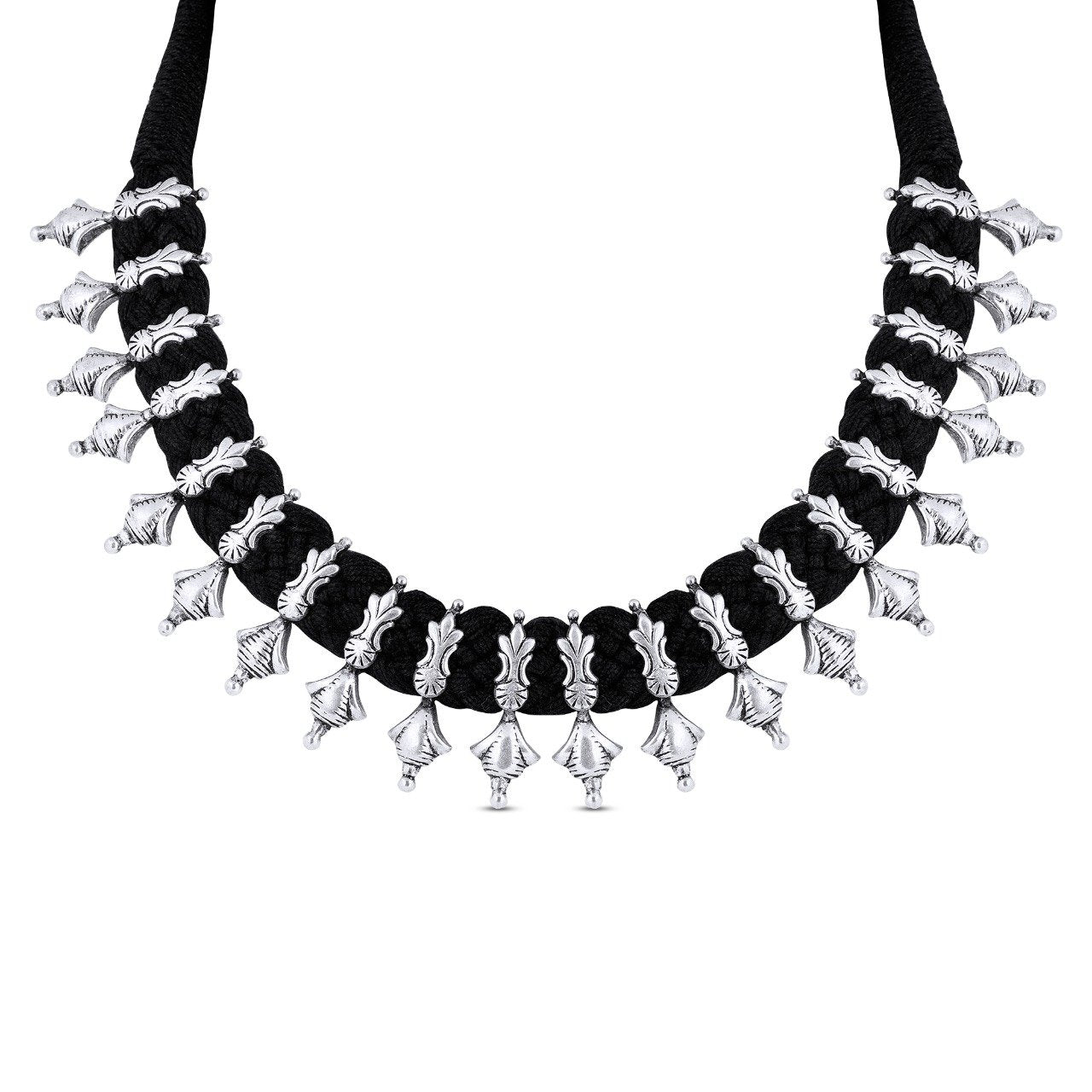 Sadhya Silver Necklace_JCSILNC5003