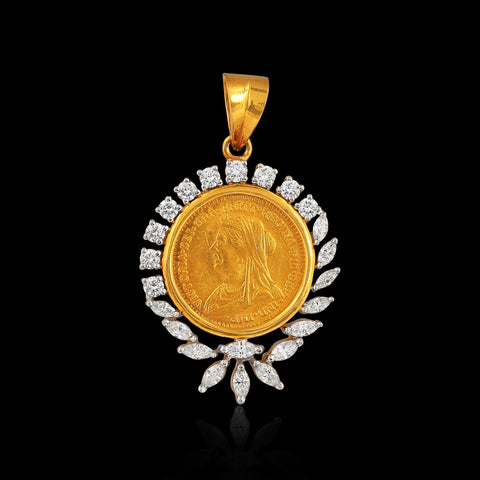 Enchanting Queen Victoria Diamond Pendant_JDP3004