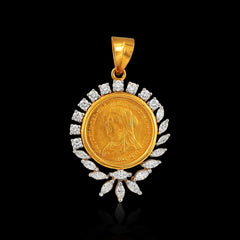Enchanting Queen Victoria Diamond Pendant_JDP3004