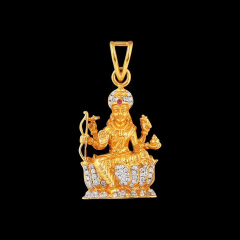 Grand Goddess Lakshmi Diamond Pendant_JDP3008