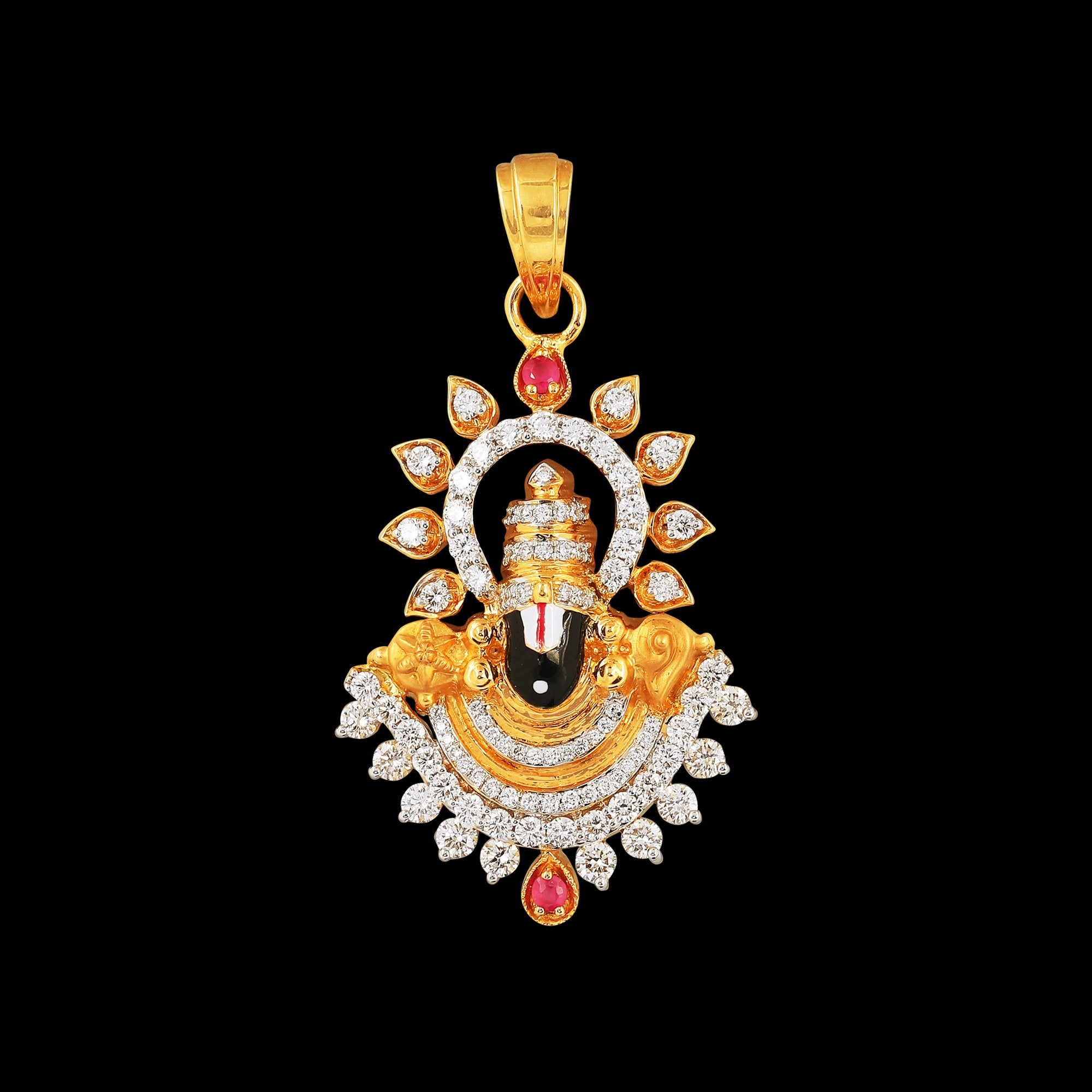 Tirupati lord Balaji Diamond Pendant_JDP3012