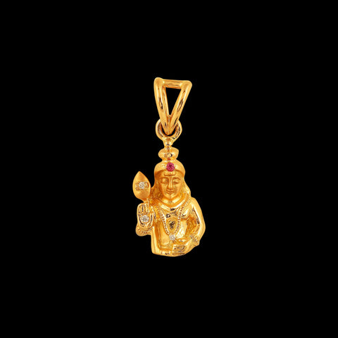 Lord Shanmukha Kumara Diamond Pendant_JDP3013