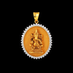 Lord Ganesha Diamond Pendant_JDP3017