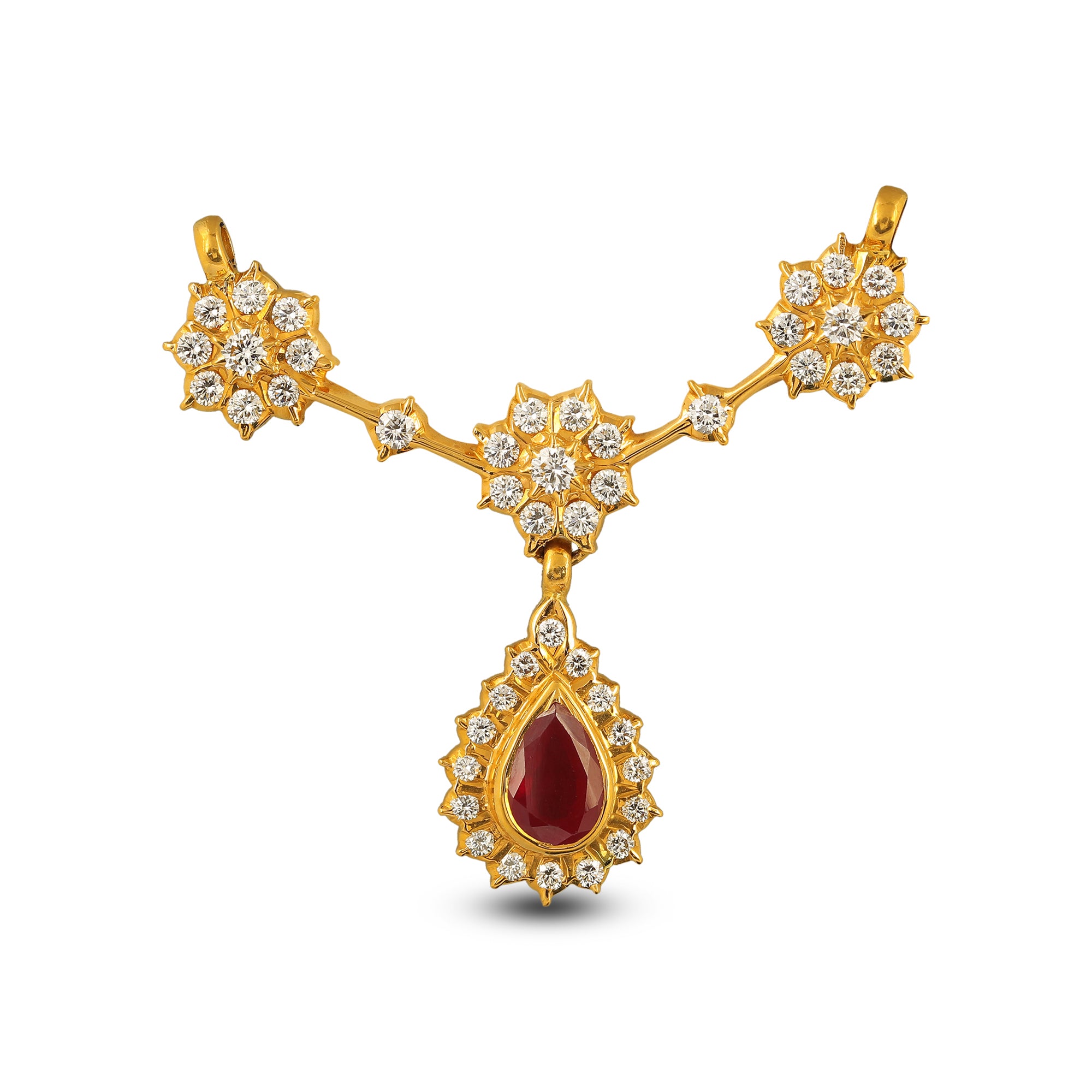 Classic Red Diamond Pendant_JDP3024