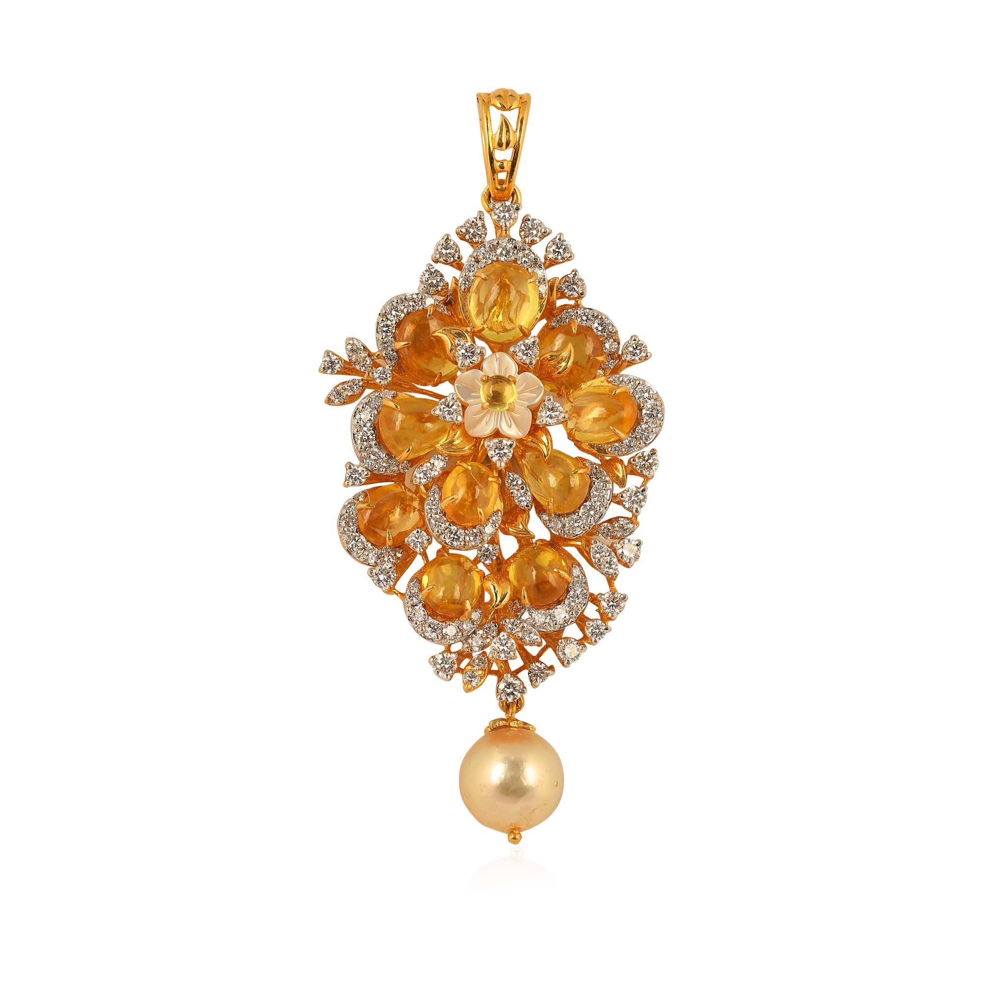 Drop of Sunshine Diamond Pendant_JDP3052