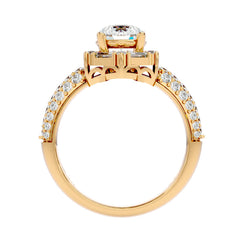 Hexagon Solitaire Ring_JDSR1012