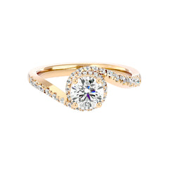 Semi Twist Solitaire Ring _JDSR1013