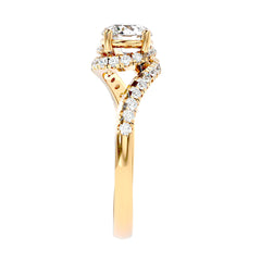 Semi Twist Solitaire Ring _JDSR1013