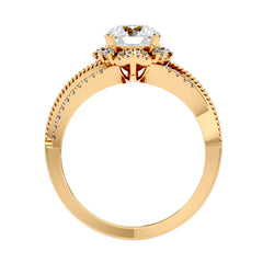 Iced Band Solitaire Ring _JDSR1019