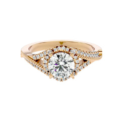 Iced Band Solitaire Ring _JDSR1019