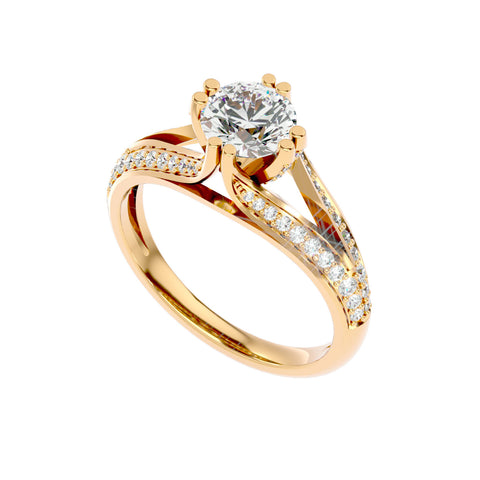 Qutaro Diamond Prong Solitaire Ring _JDSR1027