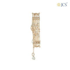 Heart Dangle Gold Bracelet_JGB4095