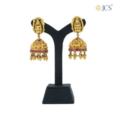 Elegant Temple Gold Jhumka_JGJ3015