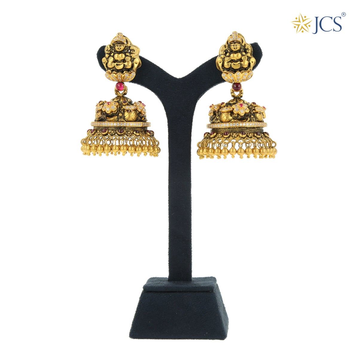 Goddess Lakshmi Gold Jhumka_JGJ3034