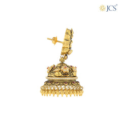 Goddess Lakshmi Gold Jhumka_JGJ3034