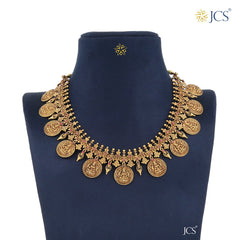 Goddess Lakshmi Gold Necklace_JGN5037
