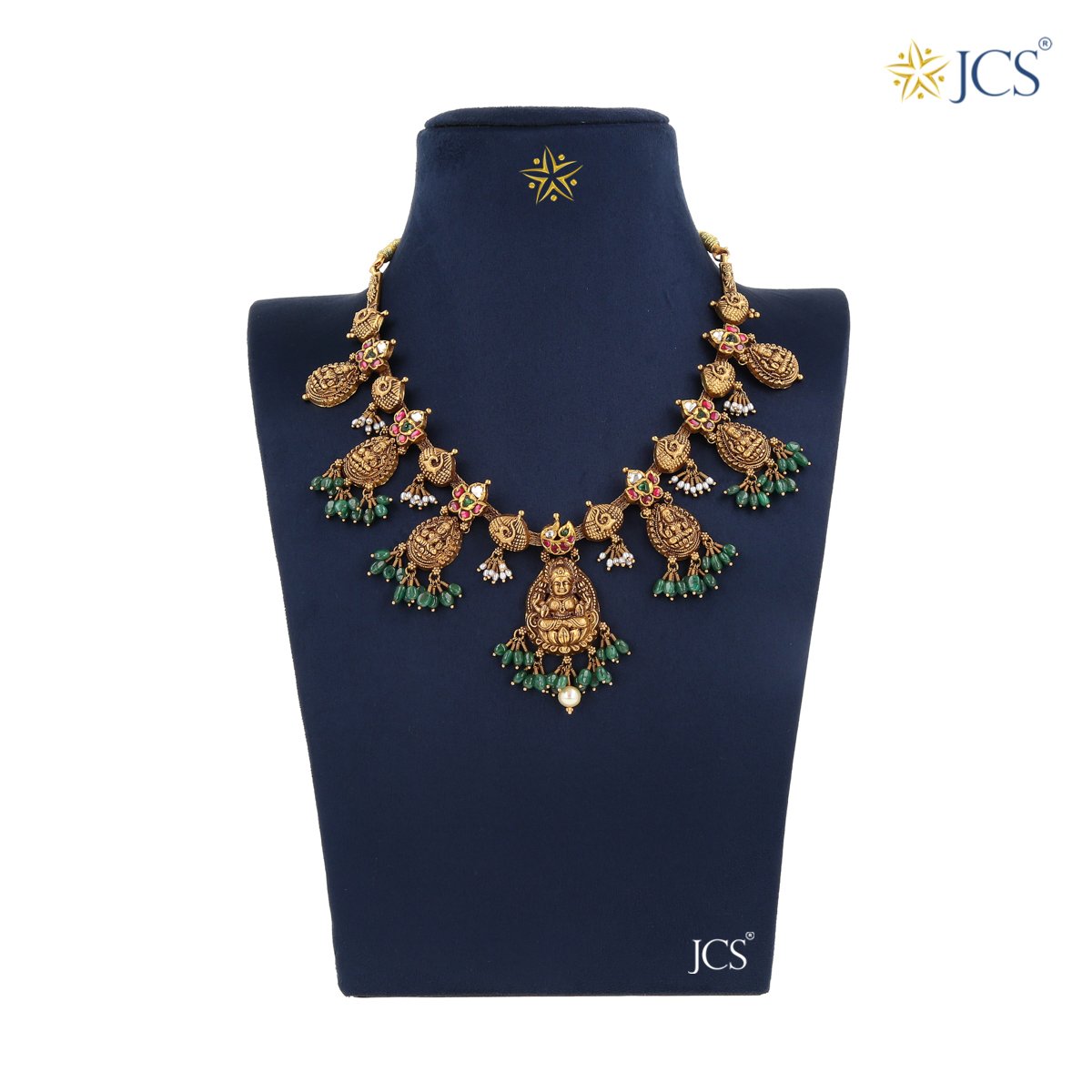 Elegant Goddess Lakshmi Necklace_JGN5038